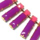 Steel Cup Chain Parallel 9x24mm with Resin Stones (59.5 cm)