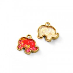 Zamak Art. Éléphant Opale 12 x 17 mm