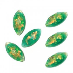 Resin Flat Back Nail 15x7mm