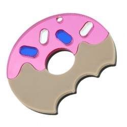 Plexi Acrylic Pendant Donut 50mm