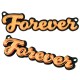 Πλέξι Ακρυλικό Στοιχείο "Forever" 74x20mm