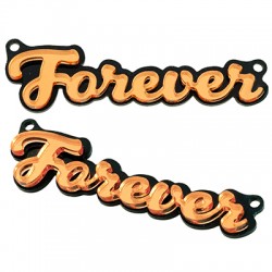 Plexi Acrylic Connector "Forever" 74x20mm