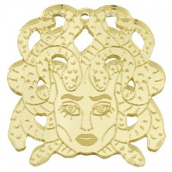 Plexi Acrylic Pendant Medusa 46x51mm