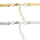 Collier maille serpent plates 3mm & Fermoir en Acier Inoxydable 304