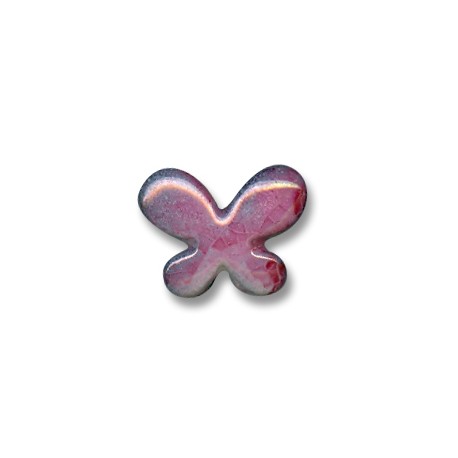 Ceramic Slider Butterfly w/ Enamel 23x7mm (Ø2.5mm)