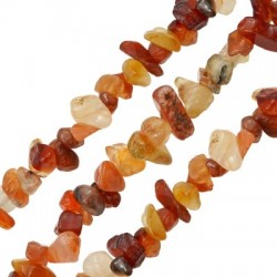 Semiprecious Stone Agate Bead 6x8mm (220pcs) (Ø1mm)