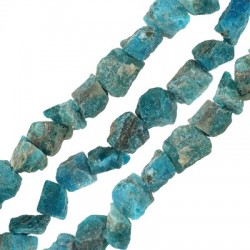 Semiprecious Stone Fluοrite Bead 7x11mm (43pcs) (Ø1.2mm)