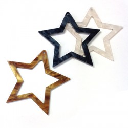 Plexi Acrylic Lucky Pendant Star 60mm