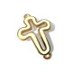 Metal Zamak Cast with Enamel Cross 35x24mm