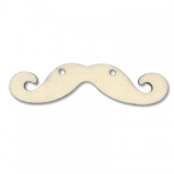 Wooden moustache 16x71mm