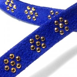 Artificial Suede Flower Rivet 10mm (3 mtrs/spool)