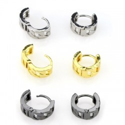 Boucle D'Oreille Ronde en Laiton 15 mm