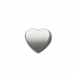 Μεταλλική Ζάμακ Χυτή Χάντρα Καρδιά 12mm (Ø1.6mm)
