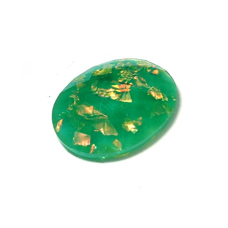 Resin Flat Back Oval 25x18mm