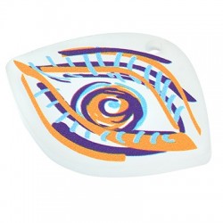 Plexi Acrylic Pendant Evil Eye 42x31mm