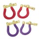 Enameled Brass Screw Clasp 14x18mm