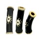 Tubo in Metallo Ottone Occhio con Smalto e Zirconi 32x7mm
