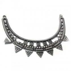 Zamak Connector Collar Necklace 111x28mm