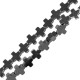 Hematite Slider Cross 4mm (Ø0.8mm) (94pcs) (40cm)