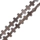Hematite Slider Cross 4mm (Ø0.8mm) (94pcs) (40cm)