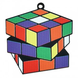 Pendente in Plexi Acrilico Cubo di Rubik 46x48mm