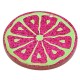 Plexi Acrylic Pendant Grapefruit w/ Heart 43mm