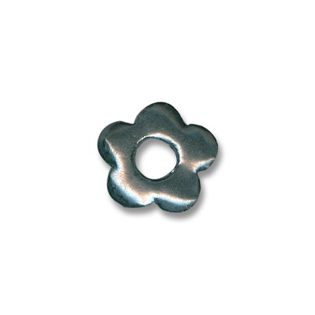 Ceramic Charm Flower w/ Enamel 21mm (Ø7.5mm)