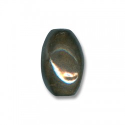 Enamel Ceramic Bead Oval 16x26mm (Ø 4.5mm)