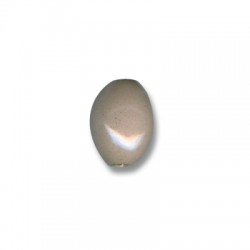 Enamel Ceramic Bead Oval 12x18mm (Ø 3.5mm)