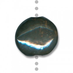 Perle Céramique Ronde Émaillée 30mm (Ø 5mm)