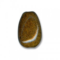 Enamel Ceramic Slider Oval Drop 30mm (Ø 5mm)