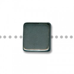 Enamel Ceramic Slider Square Flat 20mm (Ø 8mm)