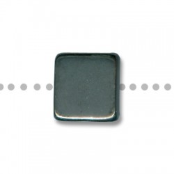 Enamel Ceramic Slider Square Flat 20mm (Ø 8mm)