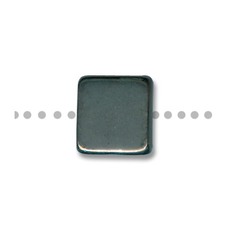 Κεραμική Χάντρα Τετράγωνη Επίπεδη με Σμάλτο 20mm (Ø8mm)