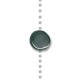 Enameled Ceramic Slider Round Flat 13mm Ø2.5mm