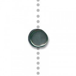 Passante Distanziatore Rotondo Piatto in Ceramica Smaltata 13mm (Ø 2.5mm)