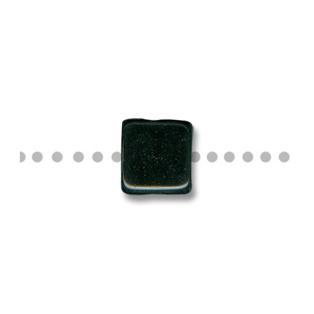Enamel Ceramic Slider Square Flat 14mm (Ø 3mm)