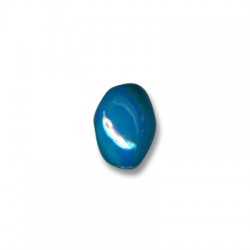 Ceramic Bead Tube Oval w/ Enamel 12x18mm (Ø3.5mm)