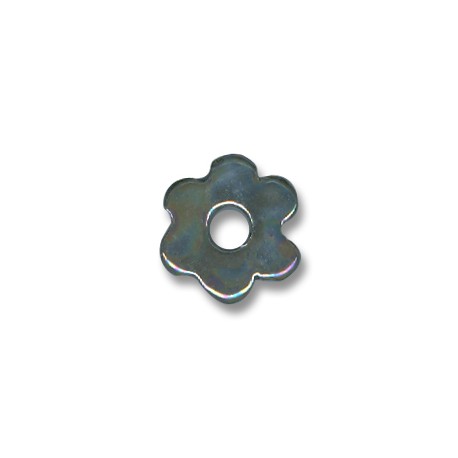 Κεραμική Χάντρα Λουλούδι με Σμάλτο 15mm (Ø5mm)
