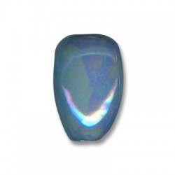 Enamel-Glazed One Color Ceramic Slider Oval Drop 30mm (Ø 5mm)