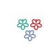 Μεταλλικό Ζάμακ Χυτό Λουλούδι Πέρλα Επικ. Καουτσούκ 16mm