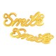 Μεταλλικό Ζάμακ Χυτό Στοιχείο Smile για Μακραμέ 32x12mm