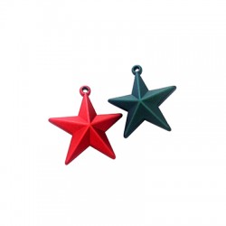 Actylic Pendant Star Rubber Effect 35mm