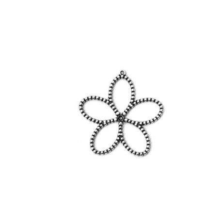 Μεταλλικό Ζάμακ Χυτό Μοτίφ Λουλούδι Περίγραμμα 29mm
