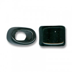 Perle Céramique Ovale Regaliz 15mm (Ø 11x8mm)