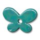 Ceramic Pendant Butterfly w/ Enamel 42x16mm