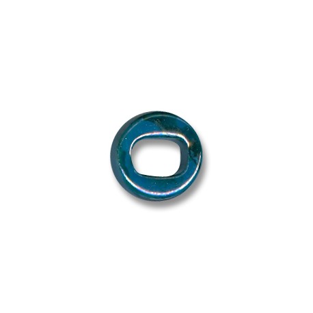Enamel-Glazed Multi Color Ceramic Slider Oval for Regaliz Leather 5mm (Ø 11x8mm)