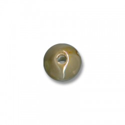 Ceramic Slider Cone Bead w/ Enamel 15mm (Ø3mm)
