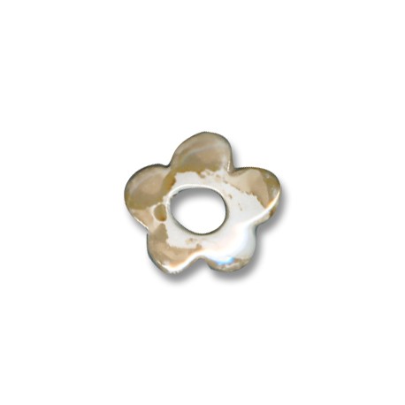 Enamel-Glazed Multi Color Ceramic Slider Flower 22mm (Ø 7.5mm)