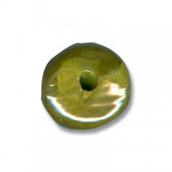 Ceramic Irregular Bead w/ Enamel 30x28mm (Ø5mm)